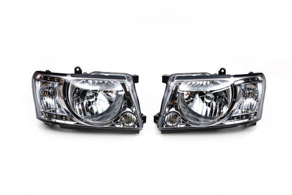 Front optics Safari lights (2004-2008, 2 pcs) for Nissan Patrol Y61 1997-2011 - Reelken Auto