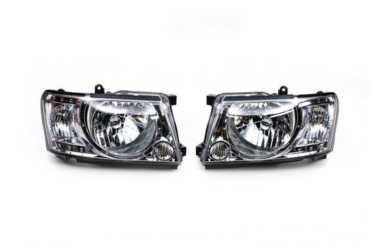 Front optics Safari lights (2004-2008, 2 pcs) for Nissan Patrol Y61 1997-2011 - Reelken Auto