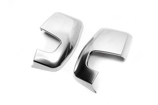 Covers for mirrors Grey Mat (2 pieces, plastic) for Ford Custom 2013-2022 - Reelken Auto