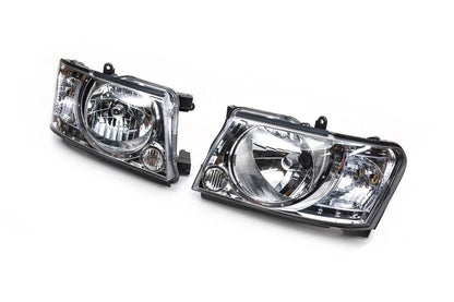 Front optics Safari lights (2004-2008, 2 pcs) for Nissan Patrol Y61 1997-2011 - Reelken Auto