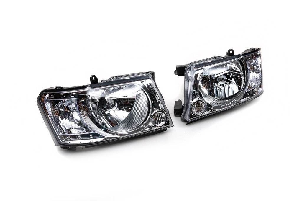 Front optics Safari lights (2004-2008, 2 pcs) for Nissan Patrol Y61 1997-2011 - Reelken Auto
