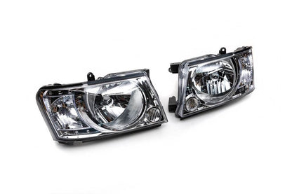 Front optics Safari lights (2004-2008, 2 pcs) for Nissan Patrol Y61 1997-2011 - Reelken Auto