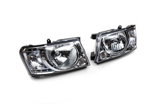 Front optics Safari lights (2004-2008, 2 pcs) for Nissan Patrol Y61 1997-2011 - Reelken Auto