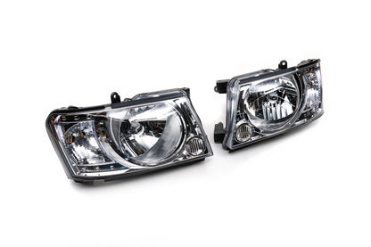 Front headlights Safari clear (2004-2008, 2 pcs) for Nissan Patrol Y61 1997-2011 - image 1