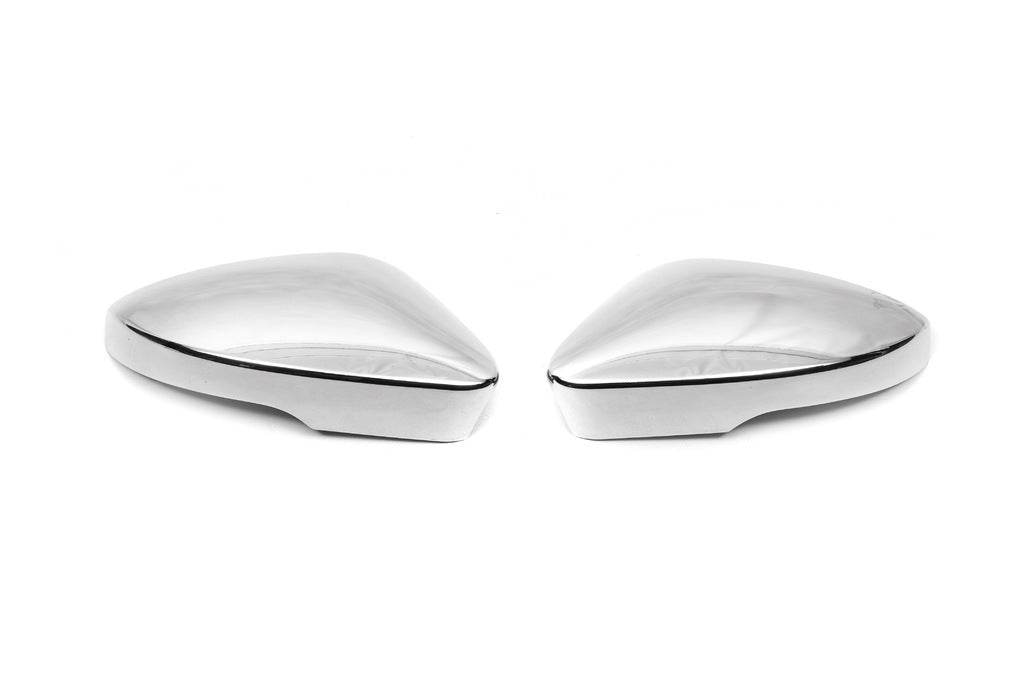 Covers for mirrors (2 pcs, stainless steel) for Skoda Octavia III A7 2013-2019 - Reelken Auto