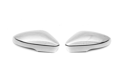 Covers for mirrors (2 pcs, stainless steel) for Skoda Octavia III A7 2013-2019 - Reelken Auto