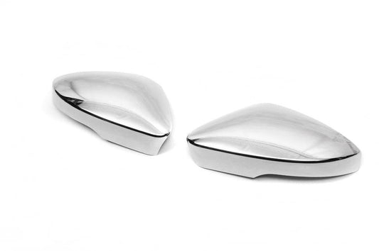 Covers for mirrors (2 pcs, stainless steel) for Skoda Octavia III A7 2013-2019 - Reelken Auto