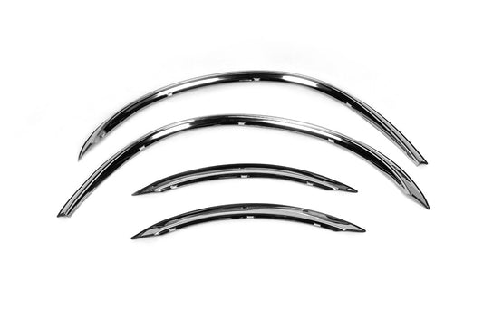 Fender flares (4 pcs, stainless steel) for Mercedes C-class W203 2000-2007 - image 2