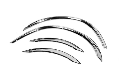 Fender flares (4 pcs, stainless steel) for Mercedes C-class W203 2000-2007 - image 3