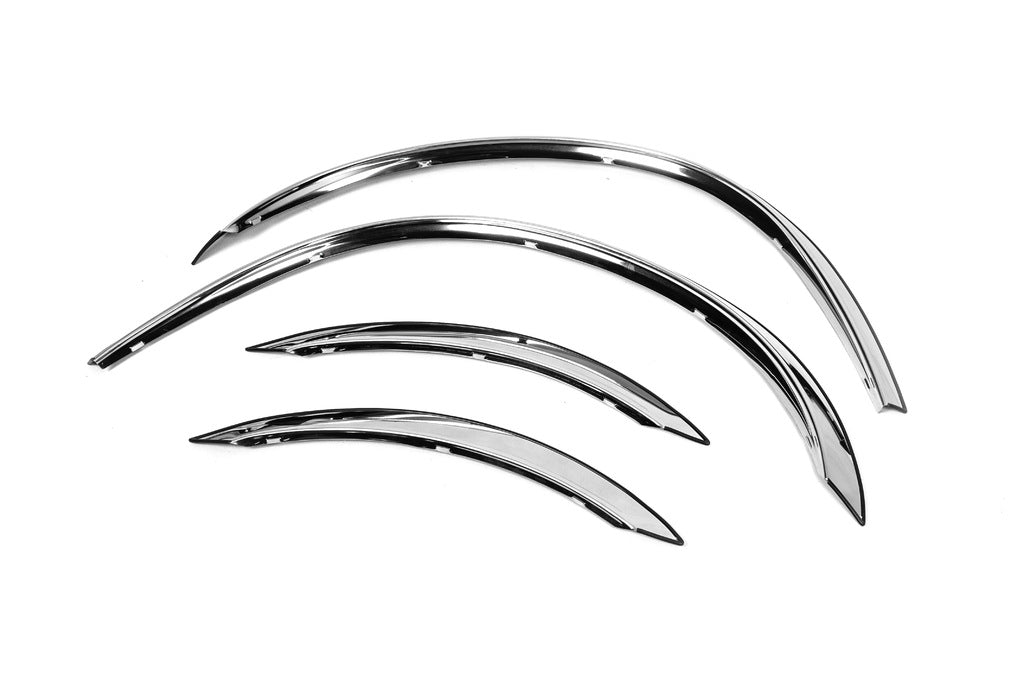 Fender flares (4 pcs, stainless steel) for Mercedes C-class W203 2000-2007 - image 3