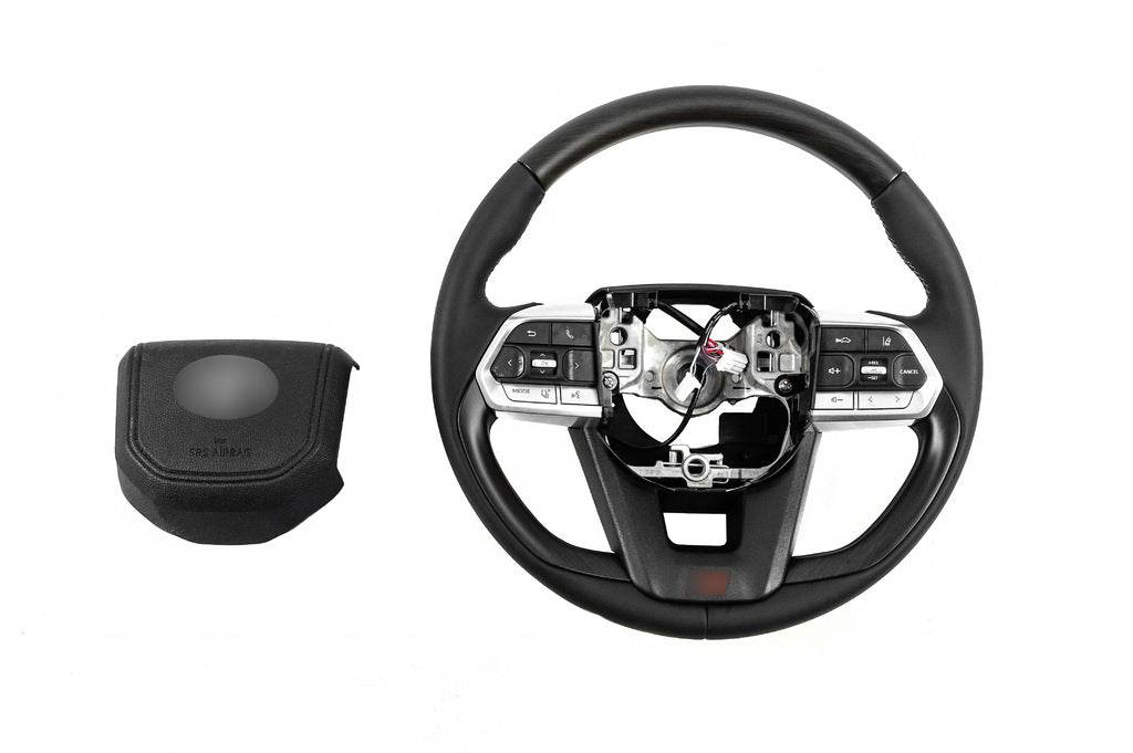 Steering wheel assembly TLC300-design (wood) for Toyota Land Cruiser 200 - Reelken Auto