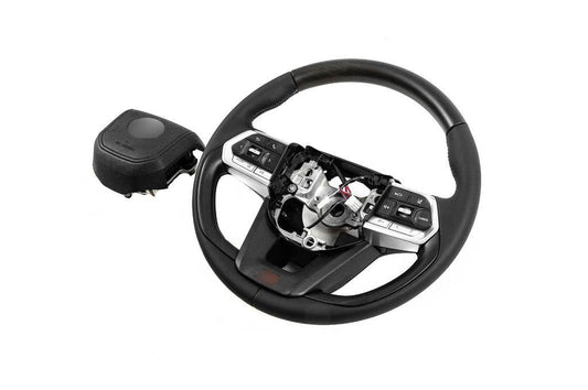 Steering wheel assembly TLC300-design (wood) for Toyota Land Cruiser 200 - Reelken Auto