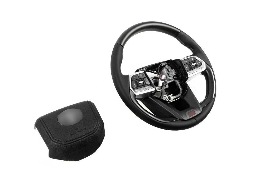 Steering wheel assembly TLC300-design (wood) for Toyota Land Cruiser 200 - Reelken Auto