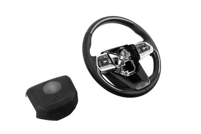 Steering wheel assembly TLC300-design (wood) for Toyota Land Cruiser 200 - Reelken Auto