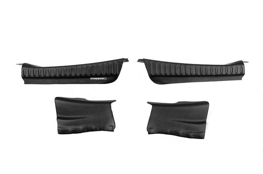Rear bumper sill cover EuroCap (4 pcs, ABS) for Dacia Sandero 2021- - image 1