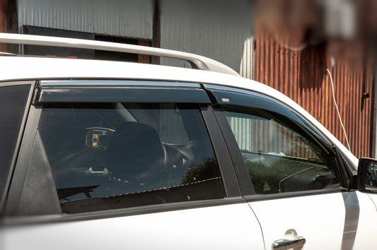 Window deflectors with chrome trim (4 pcs, Niken) for Kia Sorento II XM 2009-2014 - image 2