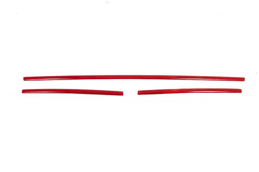 Pads on the bumper grill 2015-2019 (3 pieces, red) for Volkswagen T6 - Reelken Auto