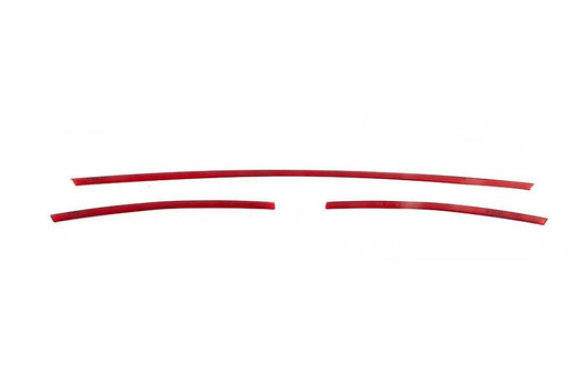 Pads on the bumper grill 2015-2019 (3 pieces, red) for Volkswagen T6 - Reelken Auto