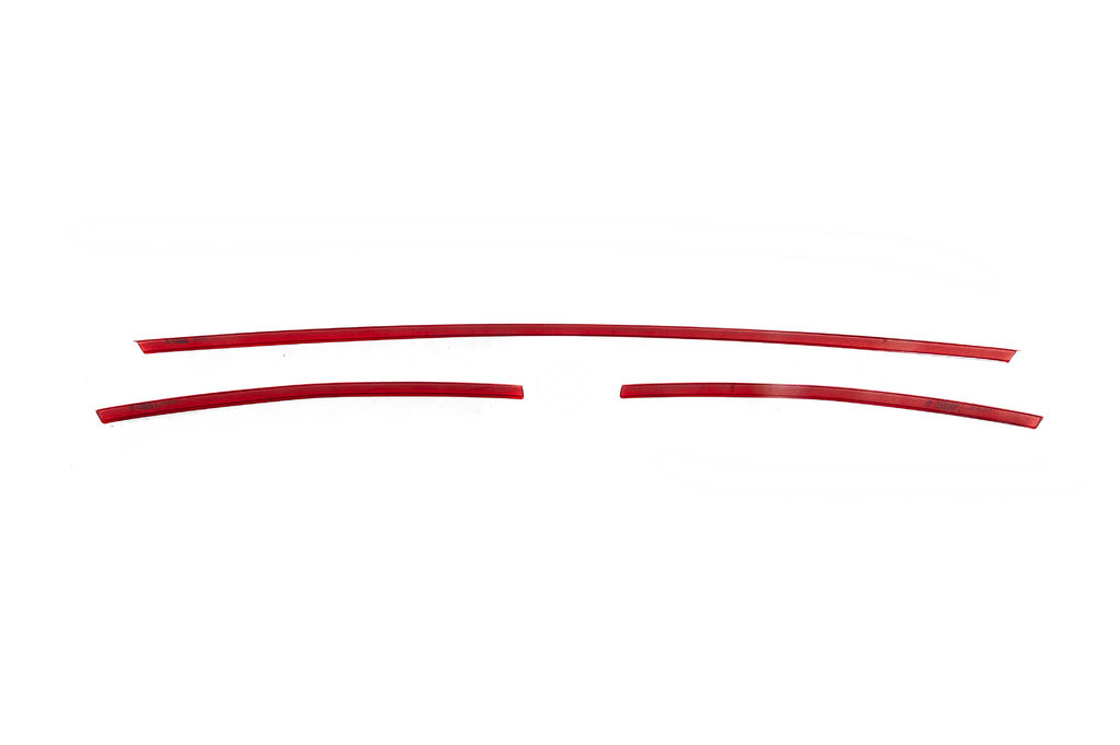 Bumper Grille Trim Covers 2015-2019 (3 pcs, Red) for Volkswagen T6 2015-2024 - image 3