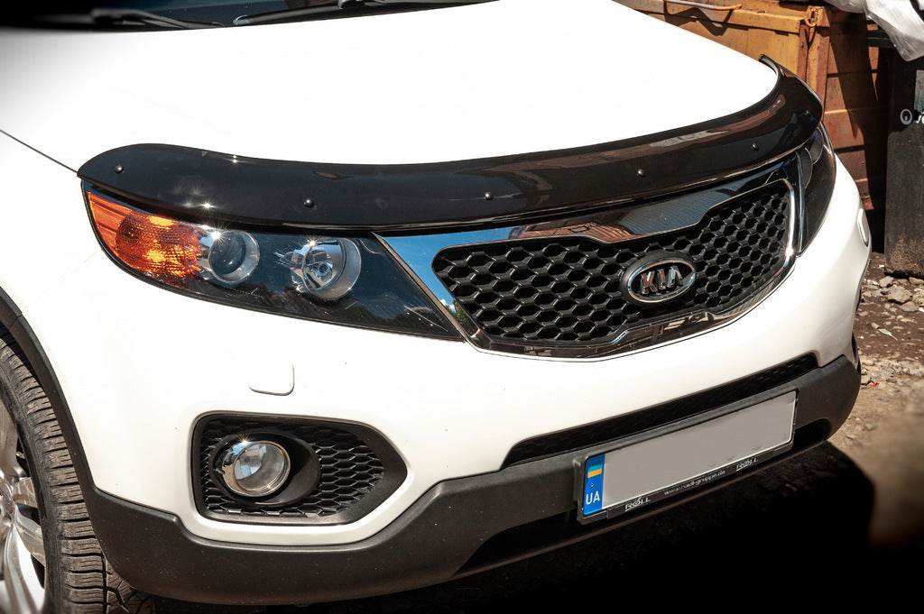 Hood deflector 2009-2012 (EuroCap) for Kia Sorento II XM 2009-2014 - Reelken Auto