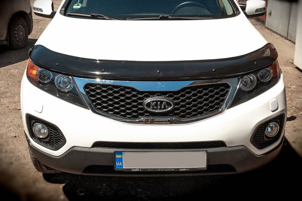 Hood deflector 2009-2012 (EuroCap) for Kia Sorento II XM 2009-2014 - Reelken Auto