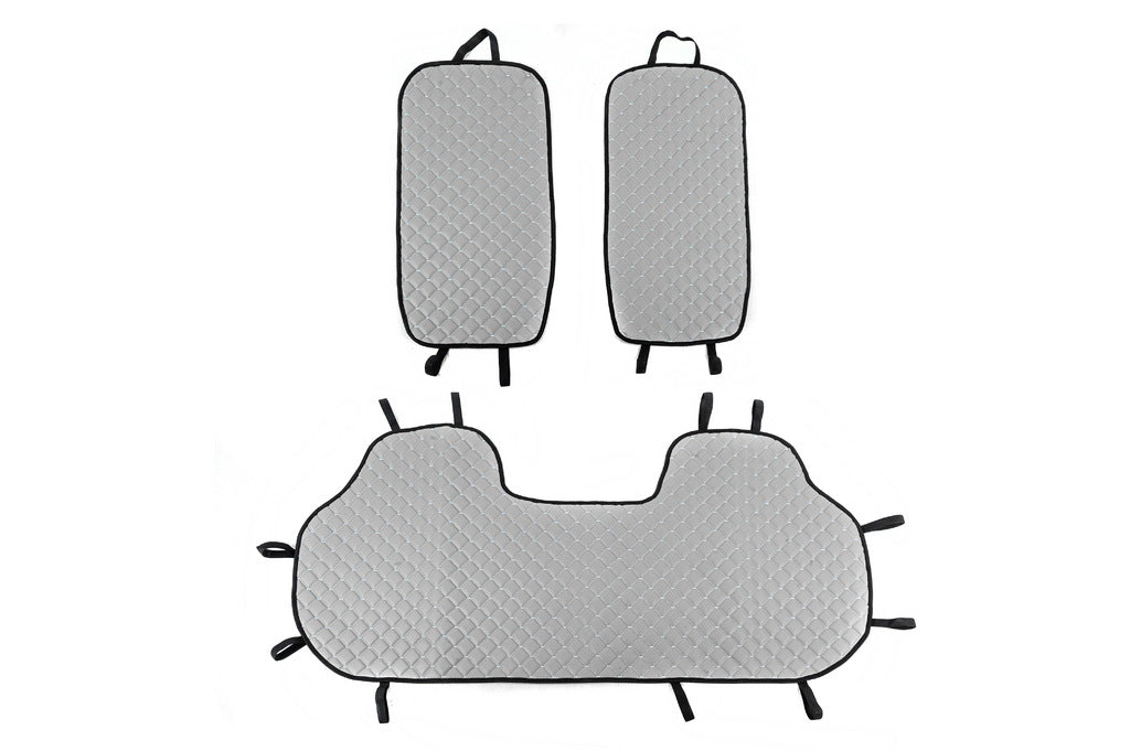Rear seat covers (set, Grey with grey stitching) - image 1