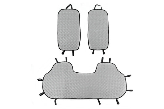 Rear seat covers (set, Grey with grey stitching) - image 1