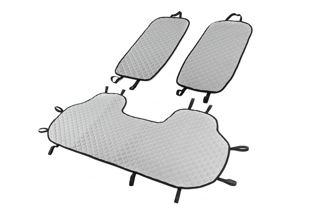 Rear seat covers (set, Grey with grey stitching) - image 2