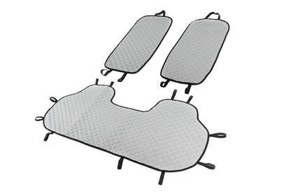 Rear seat covers (set, Grey with grey stitching) - image 2