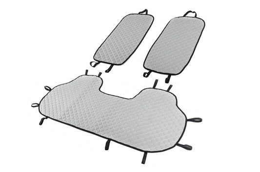 Rear seat covers (set, Grey with grey stitching) - image 2