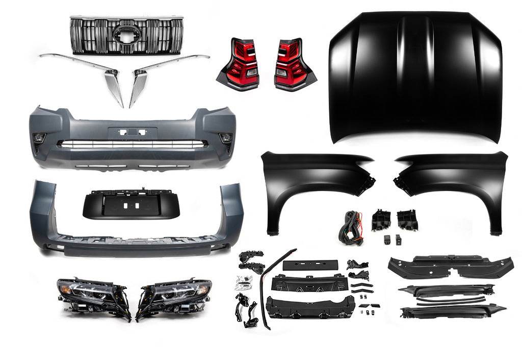 Kit with restyled 2009-2016 2017- (with Full Led optics) for Toyota Land Cruiser Prado 150 - Reelken Auto