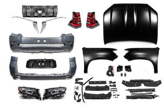 Kit with restyled 2009-2016 2017- (with Full Led optics) for Toyota Land Cruiser Prado 150 - Reelken Auto