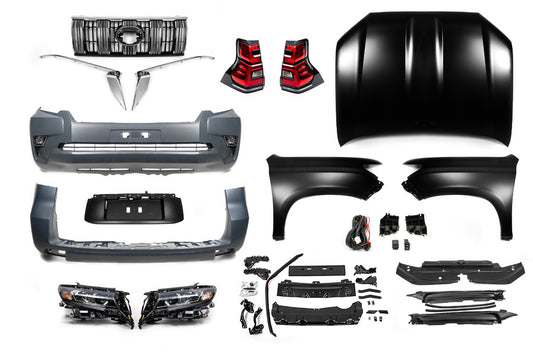 Facelift Conversion Kit 2009-2016 to 2017- (with Full LED Headlights) for Toyota Land Cruiser Prado 150 2009-2023 - image 1