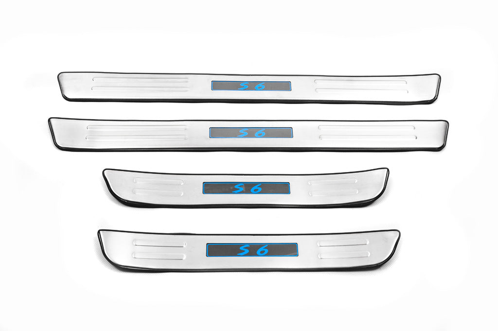 Libao LED Door Sill Plates (4 pcs, Stainless Steel) for BYD S6 2010-2016 - image 2