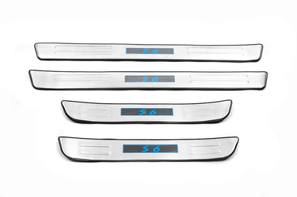 Libao LED Door Sill Plates (4 pcs, Stainless Steel) for BYD S6 2010-2016 - image 2