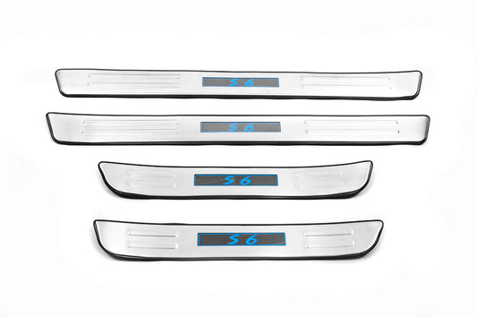 Libao LED Door Sill Plates (4 pcs, Stainless Steel) for BYD S6 2010-2016 - image 2