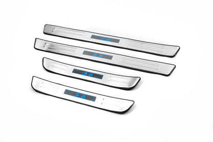 Libao LED Door Sill Plates (4 pcs, Stainless Steel) for BYD S6 2010-2016 - image 1