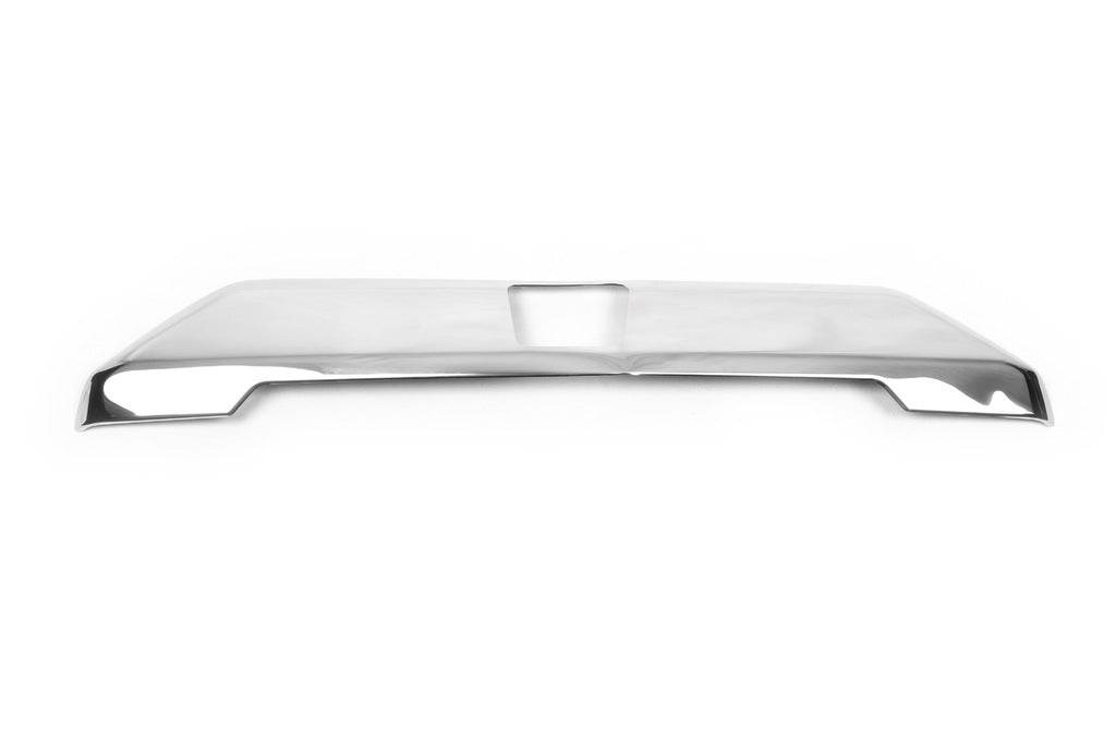 Chrome bracket above the number (under the camera, stainless steel.) for Ford Custom 2013-2022 - Reelken Auto