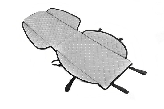 Seat cover (1 pc, Gray with gray thread) - image 2