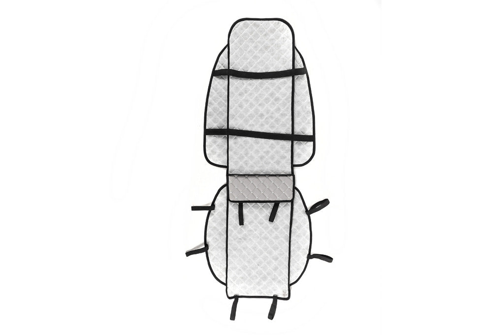 Seat cover (1 pc, Gray with gray thread) - image 3
