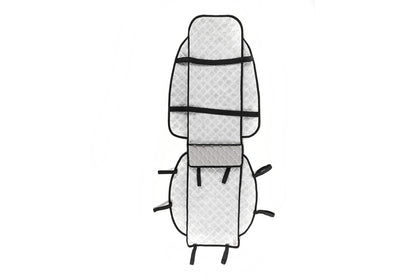 Seat cover (1 pc, Gray with gray thread) - image 3