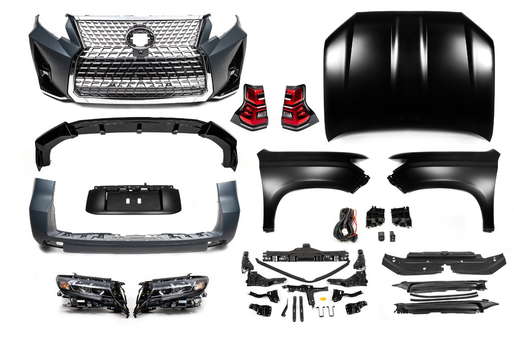 Facelift conversion kit 2009-2016 to 2017- (Elite Set) for Toyota Land Cruiser Prado 150 2009-2023 - image 1
