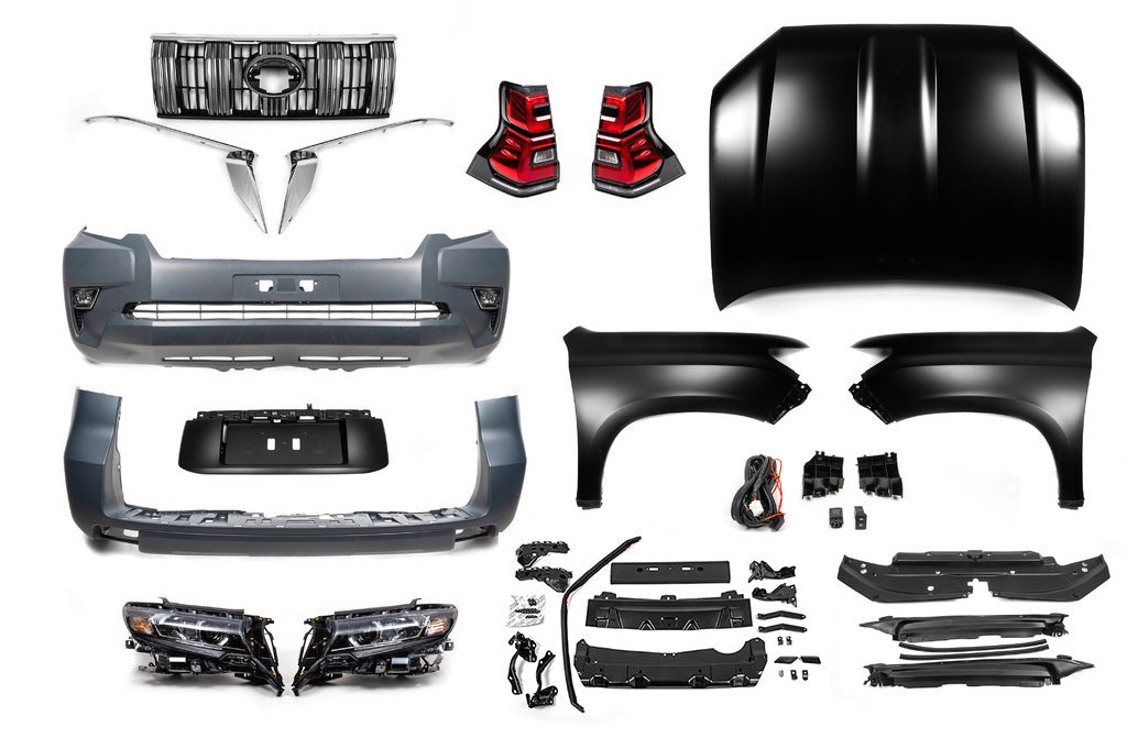 Facelift Conversion Kit 2009-2016 to 2017- (with Full LED Headlights) for Toyota Land Cruiser Prado 150 2009-2023 - image 1