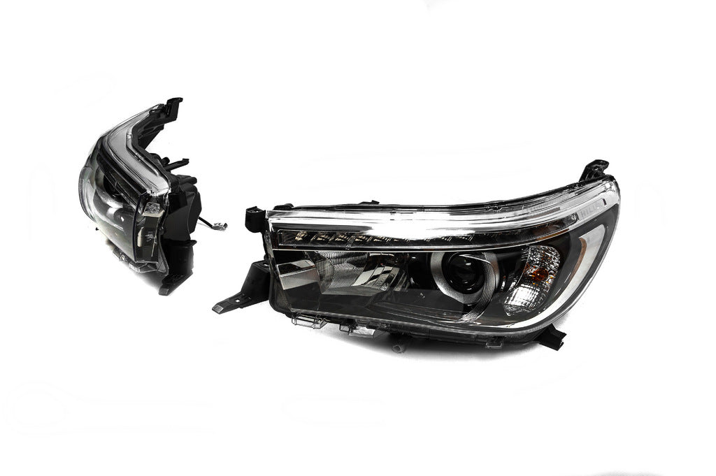 Front OEM Headlights V2 2015-2019 (for Xenon or LED bulb, set of 2) for Toyota Hilux 2015- - image 4