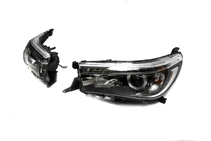 Front OEM Headlights V2 2015-2019 (for Xenon or LED bulb, set of 2) for Toyota Hilux 2015- - image 4