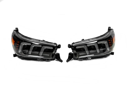Front Headlights Lexus-Design V2 2015-2019 (2 pcs) for Toyota Hilux 2015- - image 3