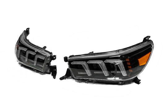 Front Headlights Lexus-Design V2 2015-2019 (2 pcs) for Toyota Hilux 2015- - image 2