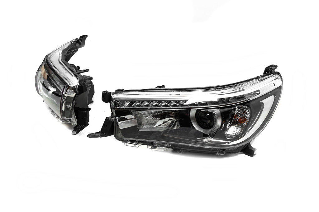 Front OEM Headlights V1 2015-2019 (LED, 2 pcs) for Toyota Hilux 2015- - image 4