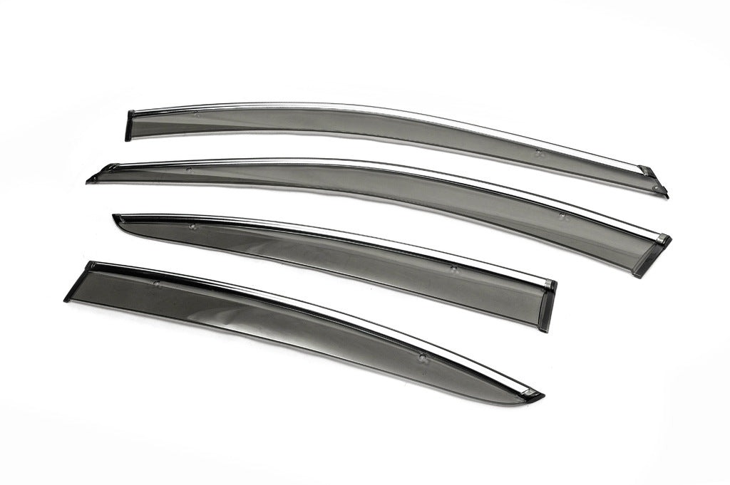 Window Deflectors with Chrome Trim SD (4 pcs, ABM) for Chevrolet Cruze 2009-2015 - image 3