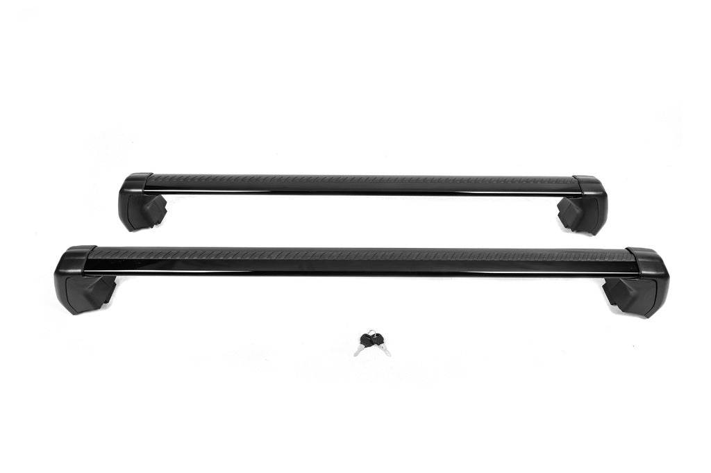 Crossed on rails (Black, 2 pcs.) for Land Rover Discovery V - Reelken Auto